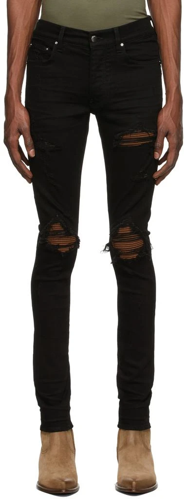 商品AMIRI|Black MX1 Microsuede Jeans,价格¥5033,第1张图片