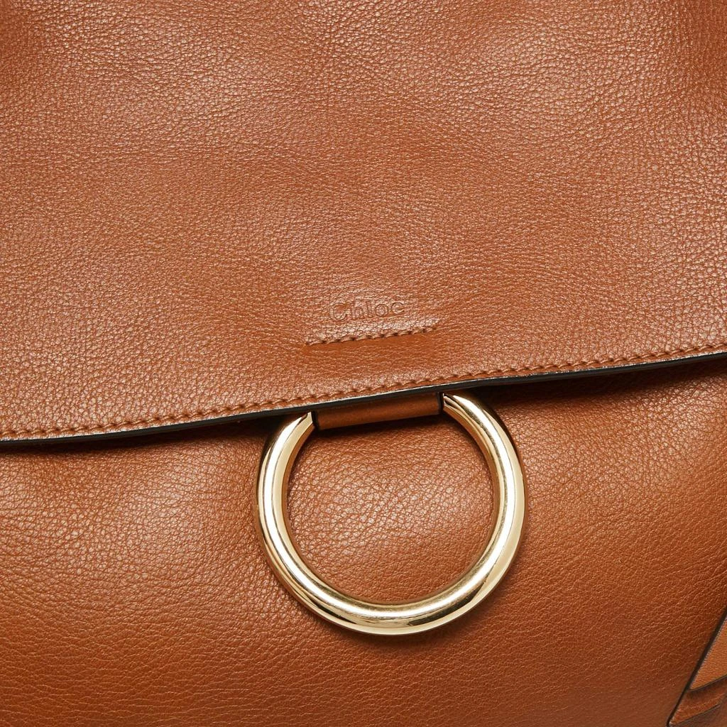 商品[二手商品] Chloé|Chloe Brown Leather and Suede Medium Faye Day Top Handle Bag,价格¥3434,第5张图片详细描述