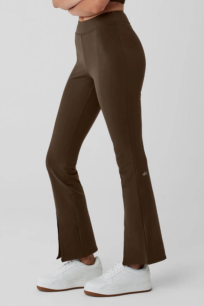 商品Alo|Airbrush High-Waist 7/8 Flutter Legging - Espresso,价格¥887,第3张图片详细描述