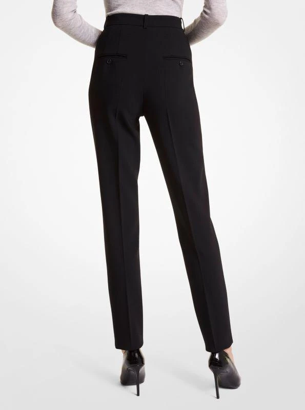 商品Michael Kors|Samantha Stretch Pebble Crepe High-waisted Cigarette Pants,价格¥2345,第2张图片详细描述