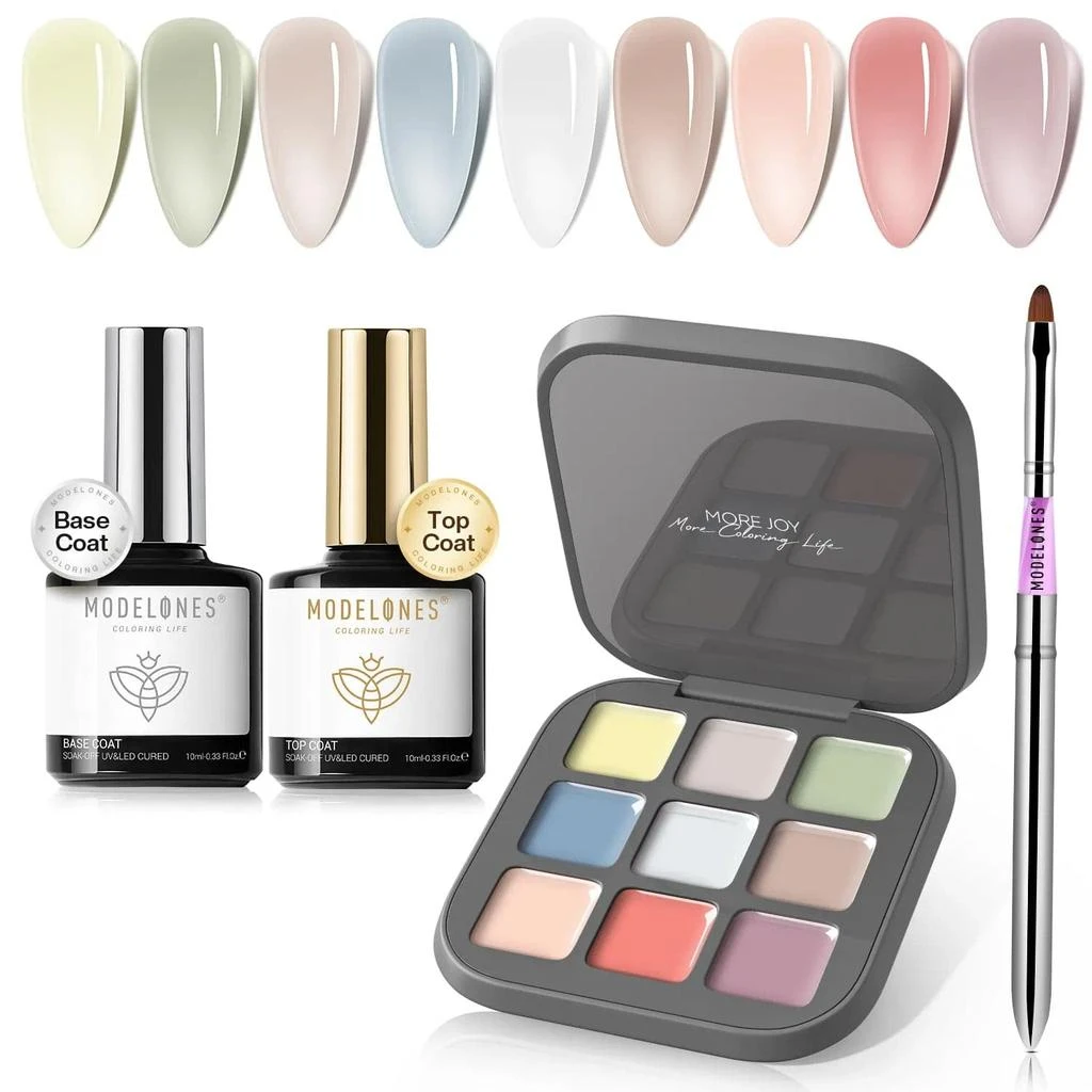商品[国内直发] MODELONES|Tint-Haze - Color Cube Solid Cream Gel Polish Kit,价格¥176,第1张图片