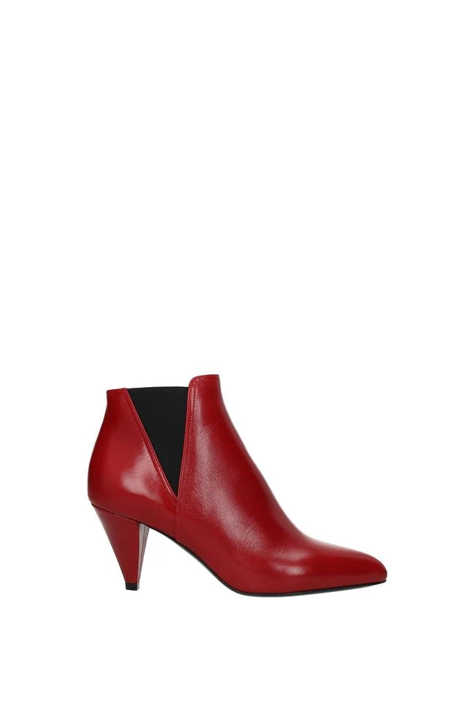 商品Celine|Ankle boots Leather Red,价格¥2392,第1张图片