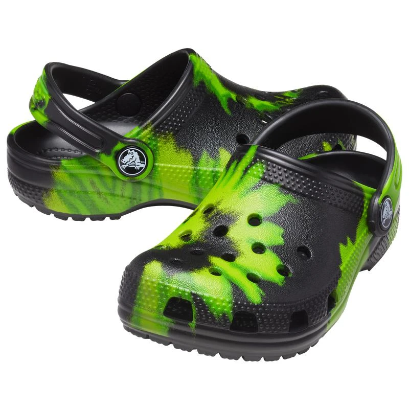 商品Crocs|Crocs Classic Tie-Dye Graphic Clogs - Boys' Toddler,价格¥226,第2张图片详细描述