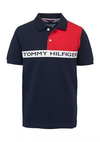 商品Tommy Hilfiger|Boys 8-20 Logo Polo Shirt,价格¥128,第1张图片