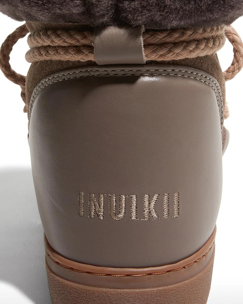 商品INUIKII|Classic Mixed Leather Shearling Snow Booties,价格¥1205,第4张图片详细描述