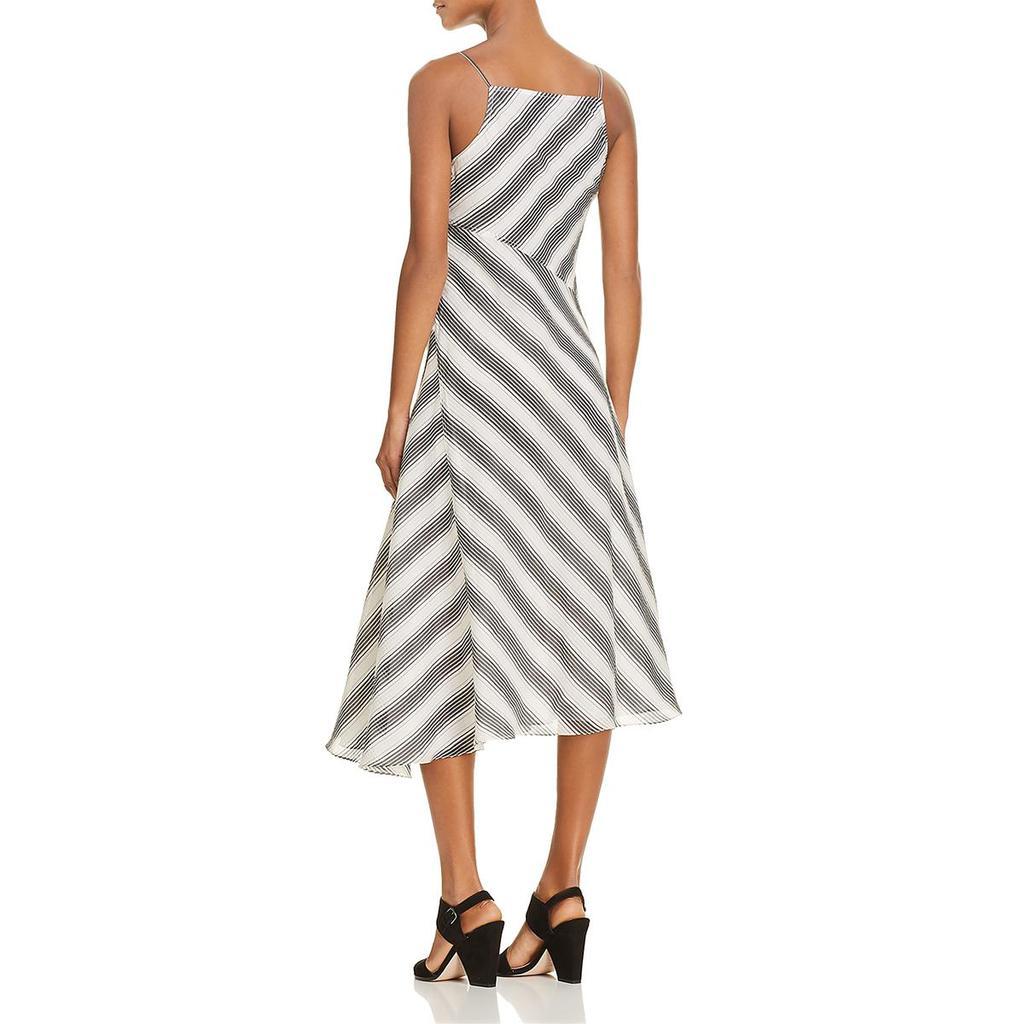 商品Theory|Theory Womens Striped Asymmetric Midi Dress,价格¥1347,第4张图片详细描述