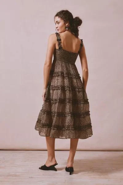 商品Sister Jane|Sister Jane Lisette Leopard Print Midi Dress,价格¥601,第4张图片详细描述