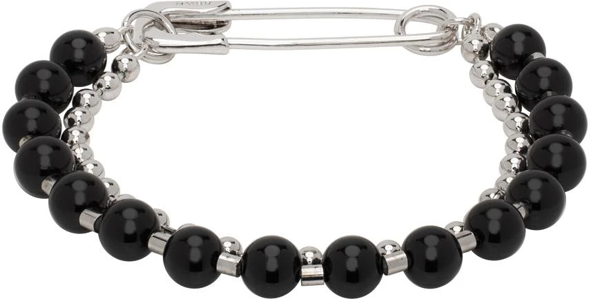 商品Numbering|Silver & Black #9909 Bracelet,价格¥988,第1张图片