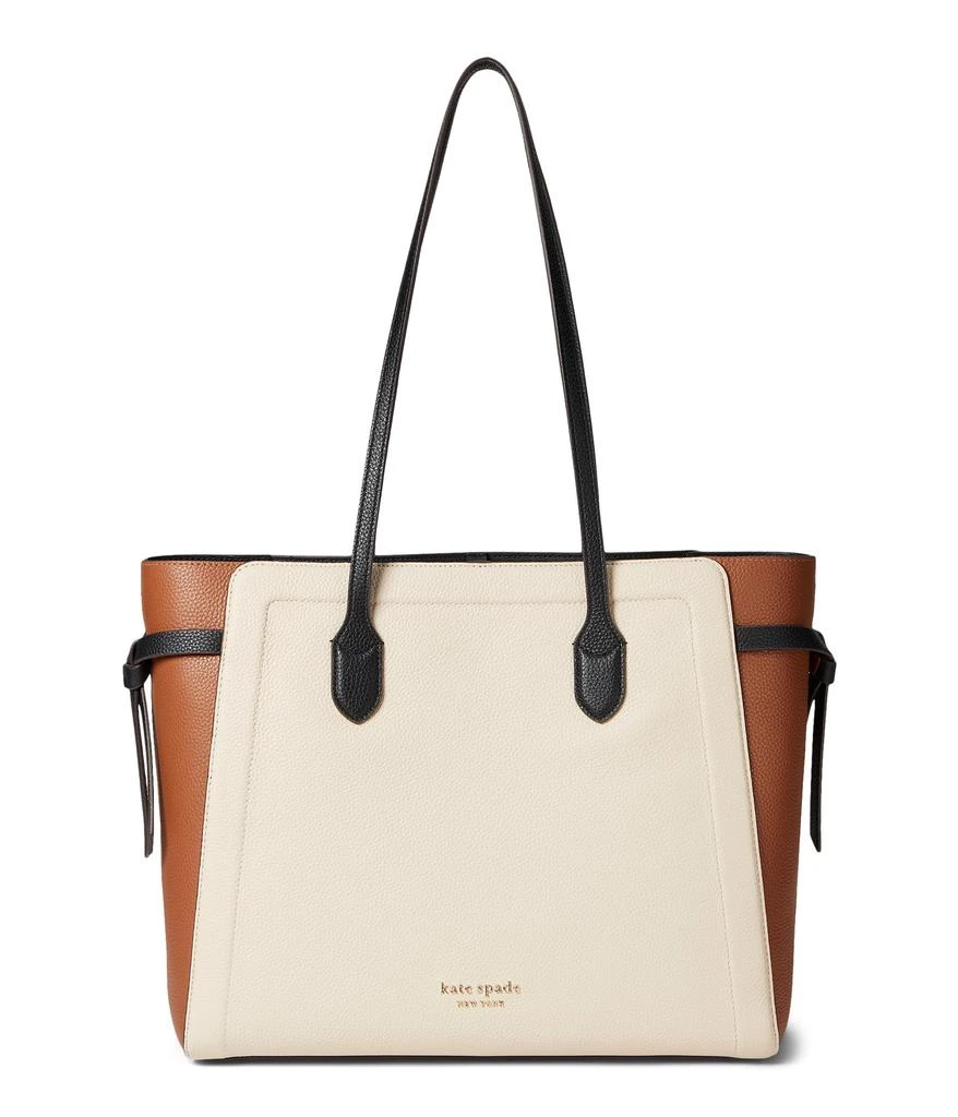 商品Kate Spade|Knott Color-Blocked Pebbled Leather Large Tote,价格¥2454,第1张图片