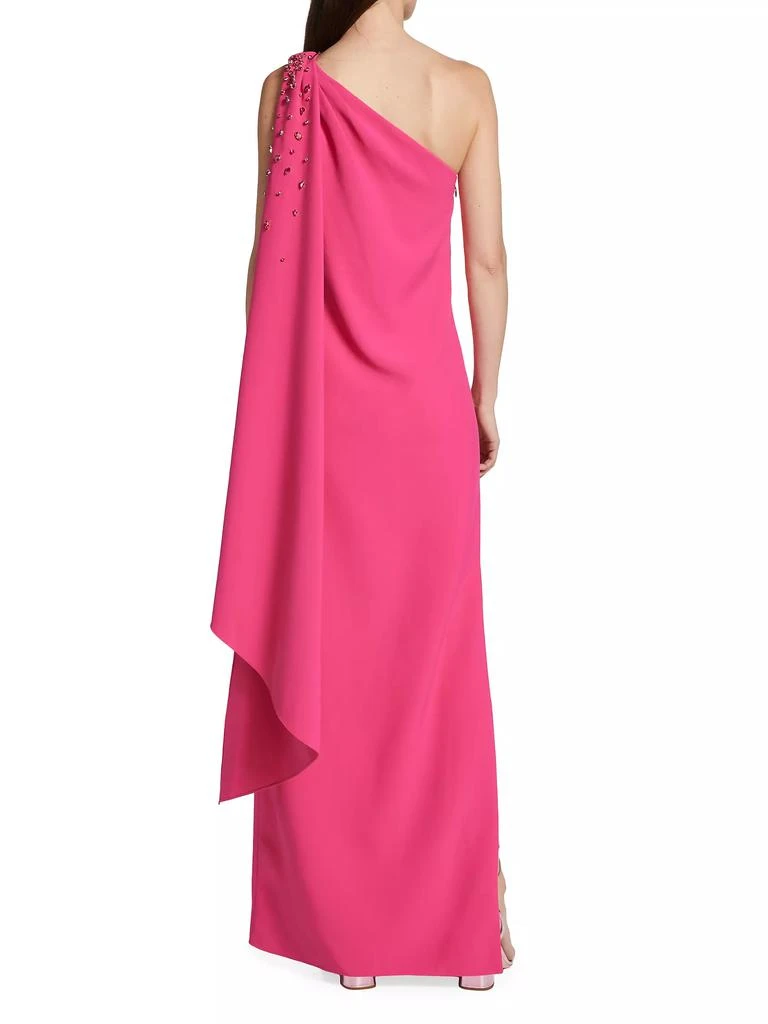 商品Sachin & Babi|Leslie Asymmetric Embellished Stretch Crepe Gown,价格¥2544,第5张图片详细描述