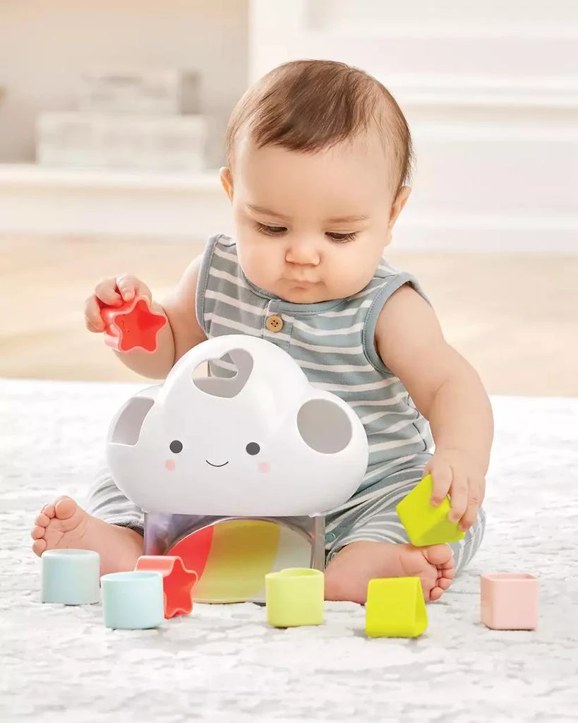 Silver-Tone Lining Cloud Feelings Shape Sorter Baby Toy 商品