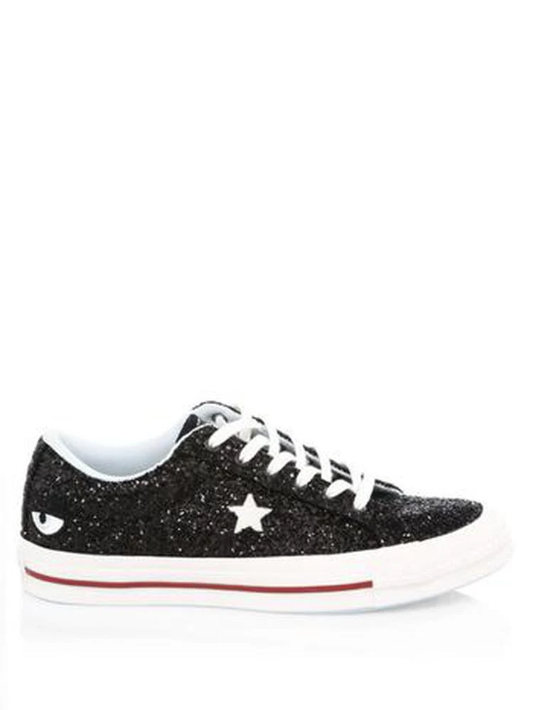 商品Converse|Chiara Ferragni One Star Glitter Leather 休闲鞋,价格¥904,第5张图片详细描述