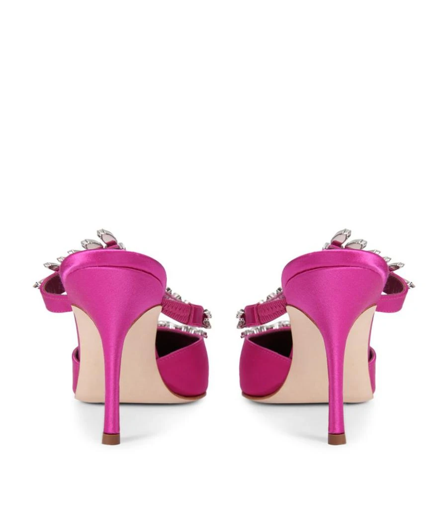 商品Manolo Blahnik|Satin Lurum Mules 90,价格¥10924,第2张图片详细描述