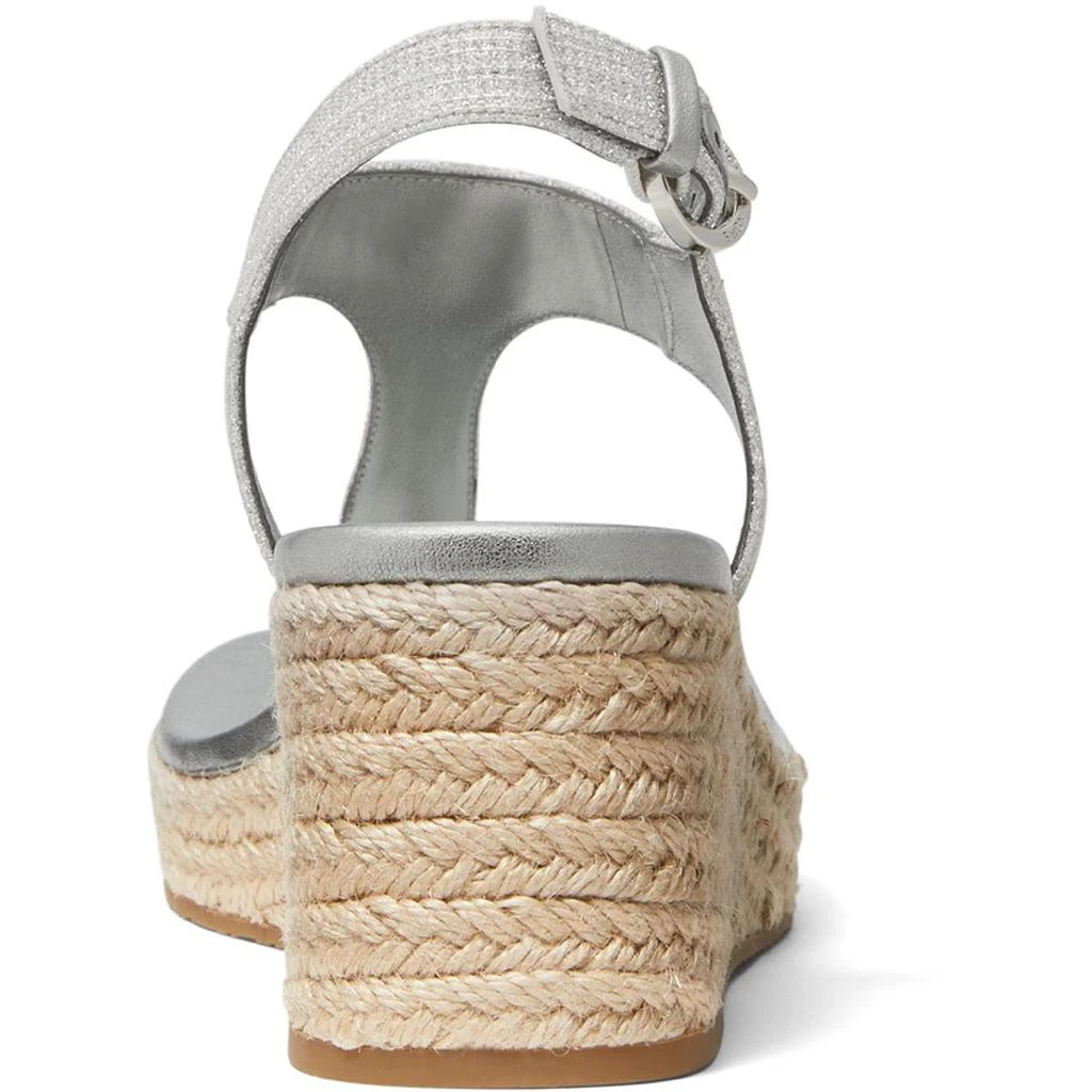 商品Michael Kors|MICHAEL Michael Kors Womens Laney Leather Logo Wedge Sandals,价格¥320,第3张图片详细描述
