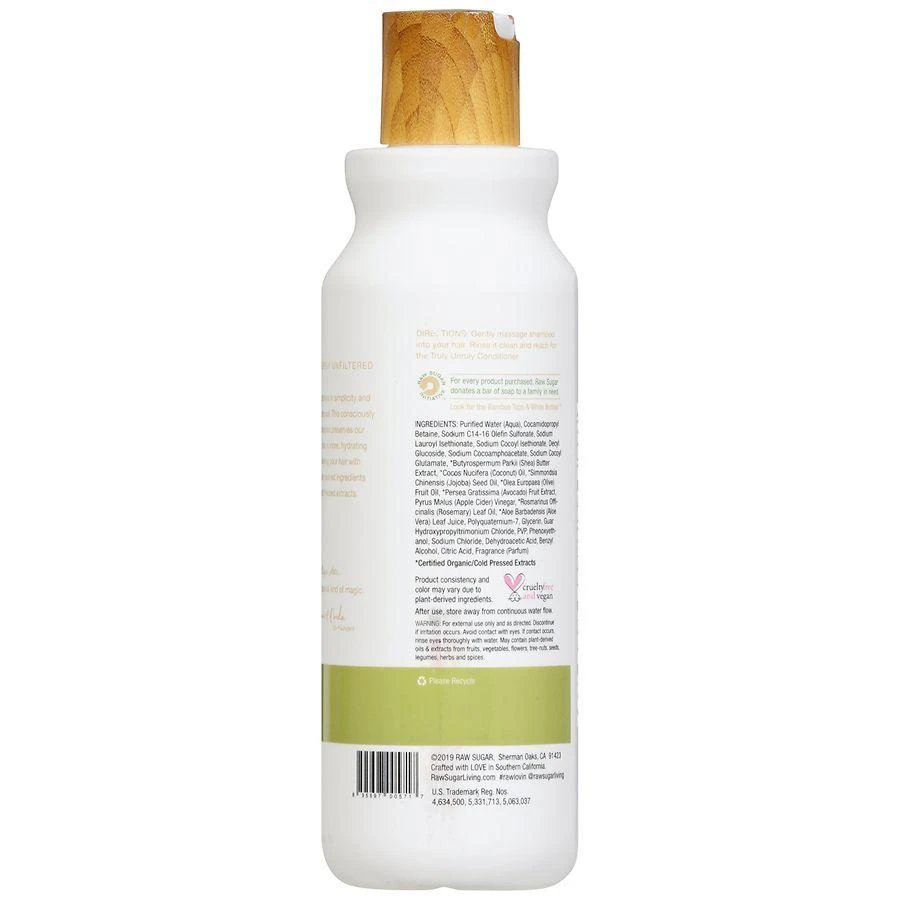 商品Raw Sugar|The Truly Unruly Shampoo Avocado + Apple Cider Vinegar + Rosemary Oil,价格¥59,第5张图片详细描述