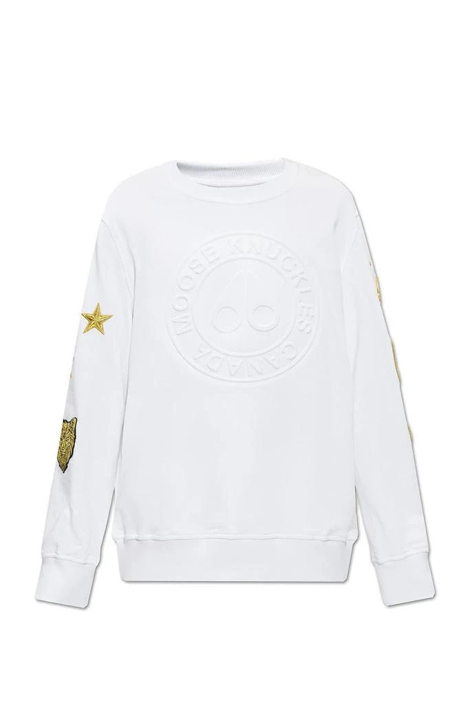商品Moose Knuckles|Moose Knuckles Montrose Embossed Logo Sweatshirt,价格¥2359,第1张图片详细描述