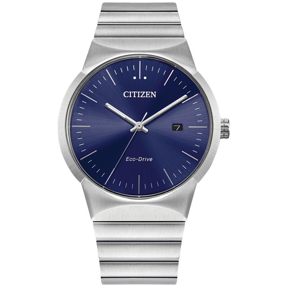 商品Citizen|Eco-Drive Men's Modern Axiom Stainless Steel Bracelet Watch 40mm,价格¥1769,第1张图片