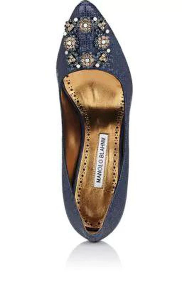 商品Manolo Blahnik|钻扣高跟鞋,价格¥4603,第4张图片详细描述