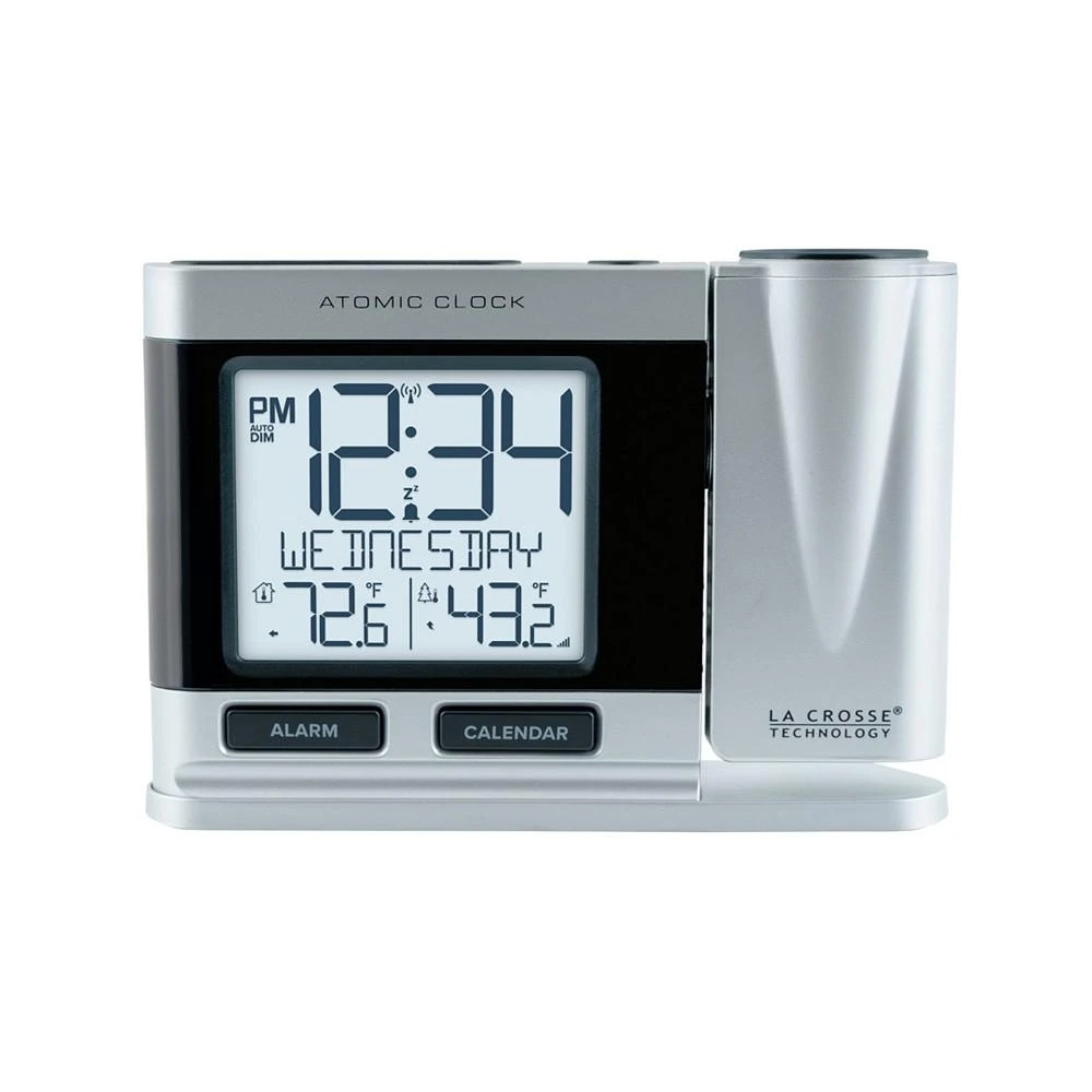 商品La Crosse Technology|616-12667-INT Atomic Projection Clock with Temperature,价格¥372,第1张图片