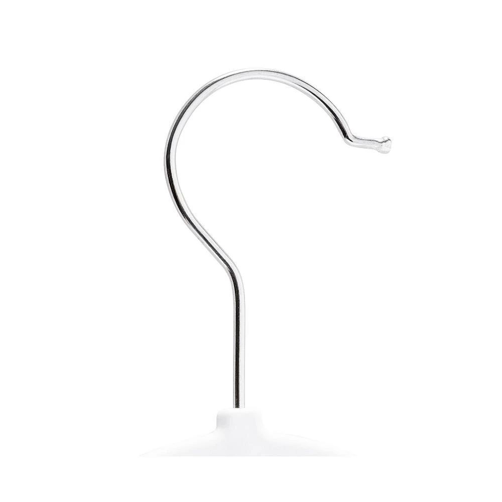 50-Pack Rubber Space-Saving Hanger, White 商品