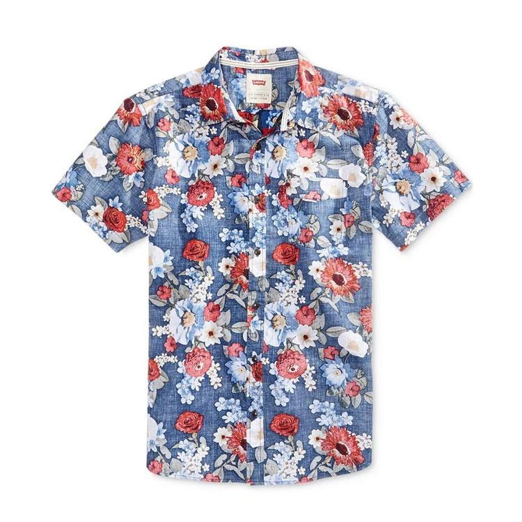 商品Levi's|® Men's Castillo Floral-Print Cotton Shirt,价格¥333,第2张图片详细描述