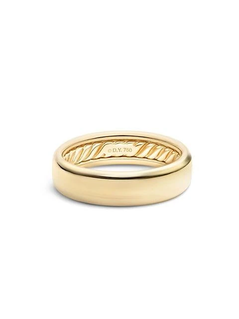 商品David Yurman|18K Gold Classic Band Ring,价格¥17156,第1张图片