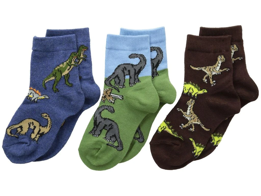 商品Jefferies Socks|Dino Triple Treat 3-Pack (Infant/Toddler/Little Kid),价格¥112,第1张图片