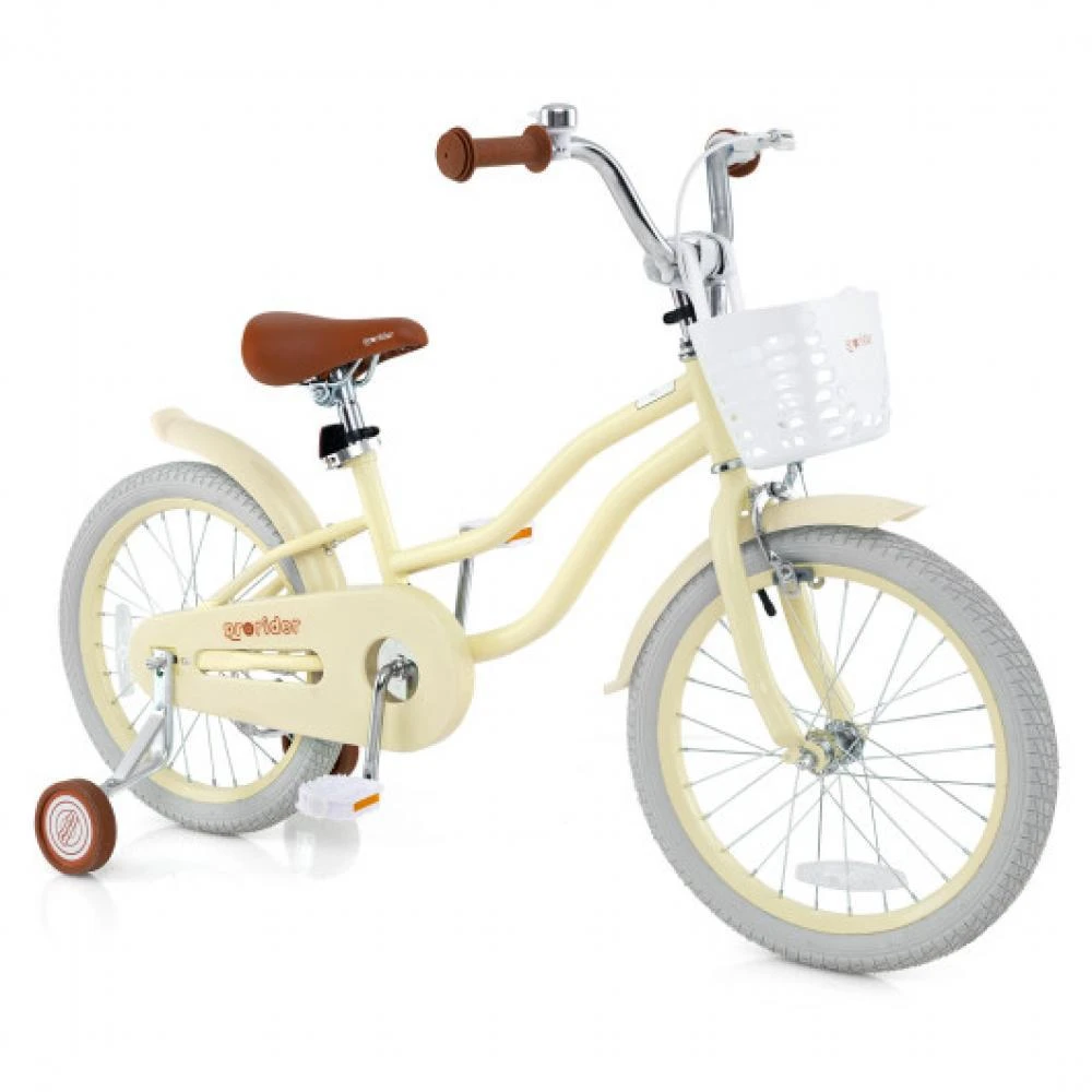 商品Hivvago|14/16/18 Inch Kids Bike Adjustable with Training Wheels Ages 3-8 Years Olds-18 inches,价格¥1724,第3张图片详细描述