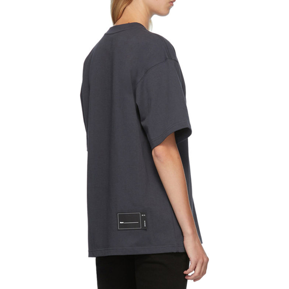 WE11DONE 女士深灰色T恤 WD-TP6-20-074-U-CH商品第3张图片规格展示