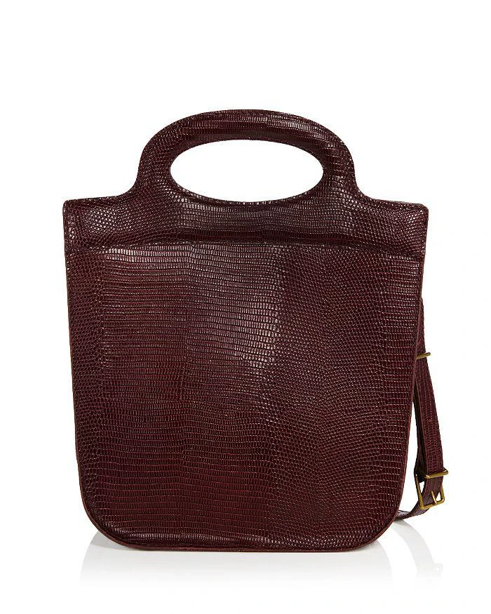 Toggle Embossed Leather Top Handle Bag 商品