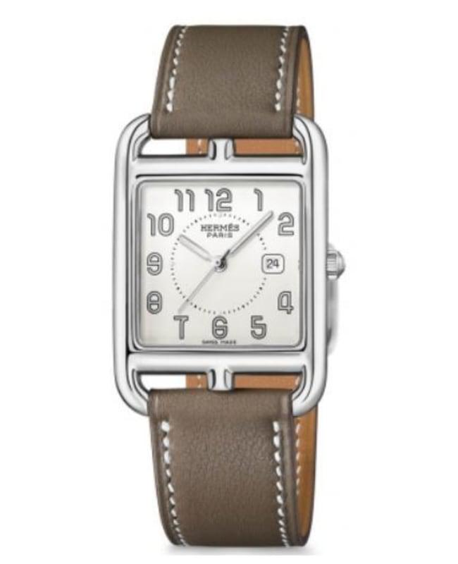 Hermes Cape Cod Silver Dial Leather Strap Women's Watch W043640WW00商品第1张图片规格展示