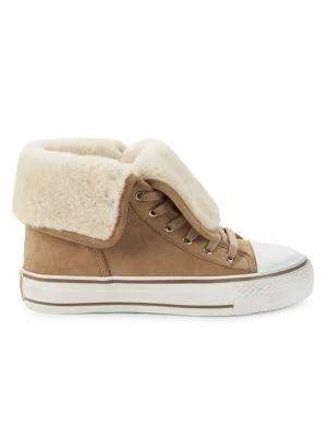 商品Ash|Suede & Faux Fur High-Top Sneakers,价格¥556,第1张图片