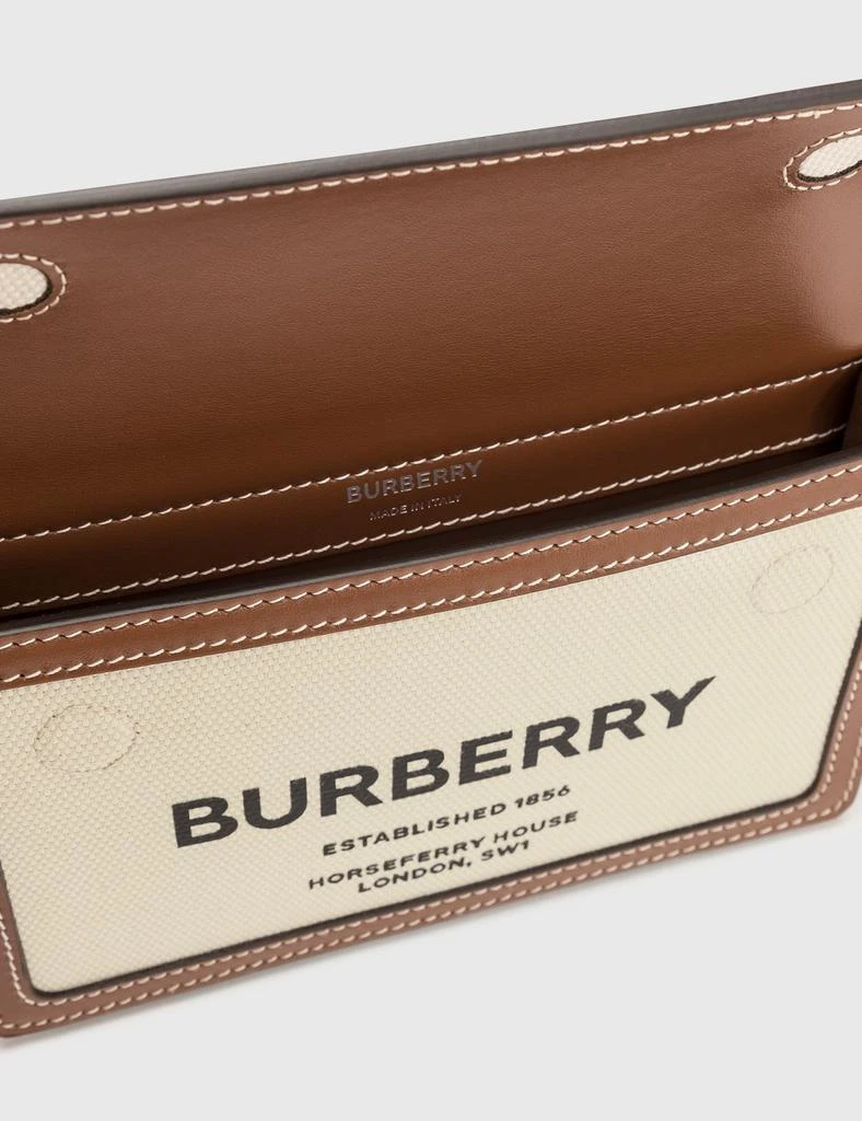 商品Burberry|Mini Horseferry Print Title Bag with Pocket Detail,价格¥8913,第5张图片详细描述