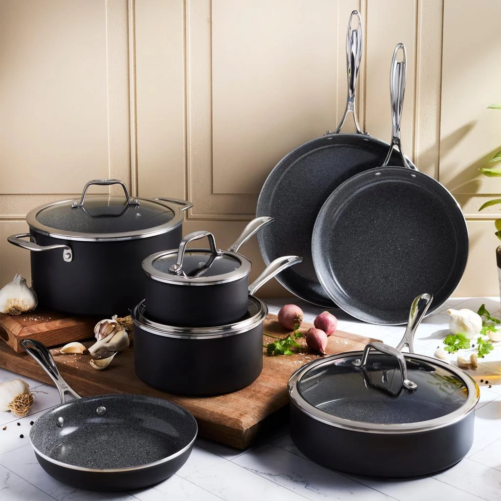 商品Henckels|Capri Ceramic 11-pc Aluminum Ceramic Nonstick Cookware Set,价格¥3149,第2张图片详细描述