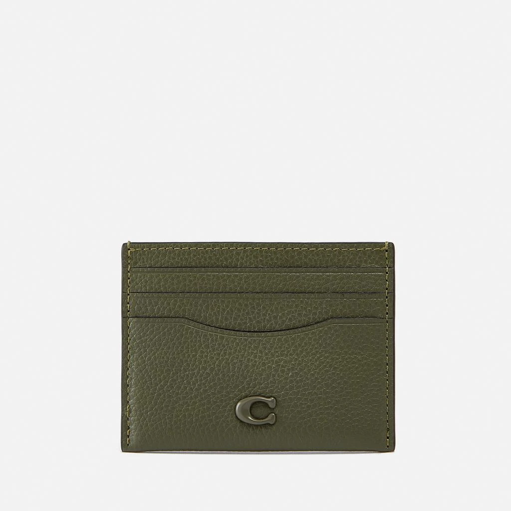 商品Coach|Coach Pebble-Grain Leather Card Holder,价格¥742,第1张图片