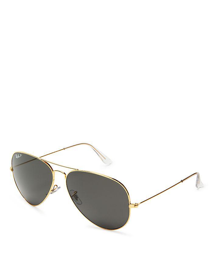 Polarized Classic Aviator Sunglasses, 62mm 墨镜商品第4张图片规格展示