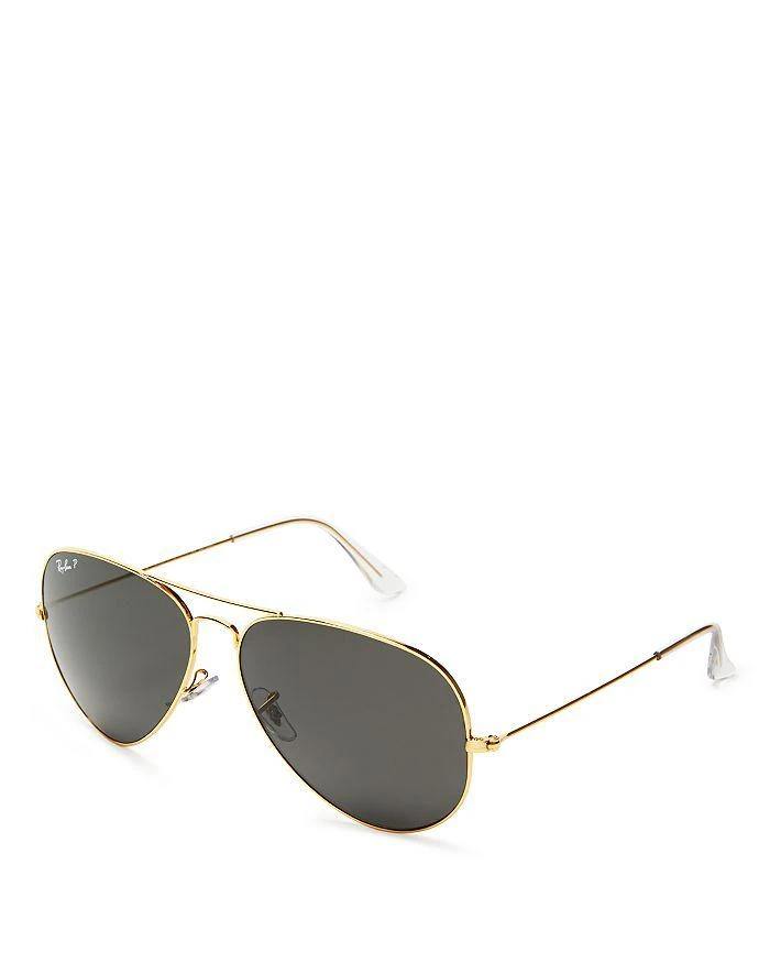 商品Ray-Ban|Polarized Classic Aviator Sunglasses, 62mm 墨镜,价格¥1617,第4张图片详细描述