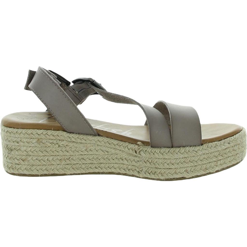 商品Blowfish|Blowfish Womens Laine Rope Faux Leather Open Toe Wedge Sandals,价格¥81,第4张图片详细描述