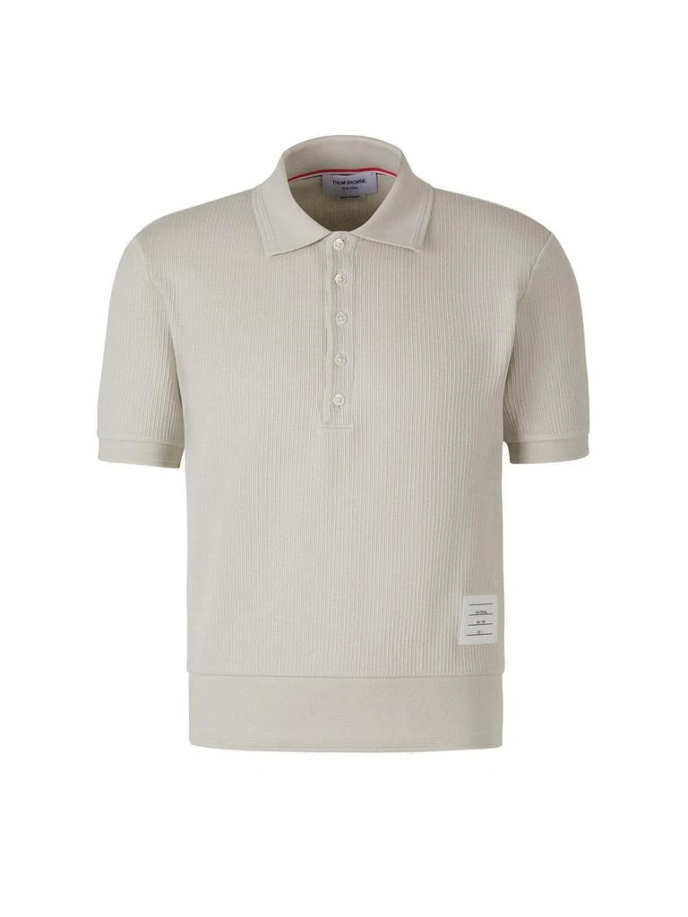 商品Thom Browne|Thom Browne Ribbed Polo Shirt,价格¥3132,第1张图片