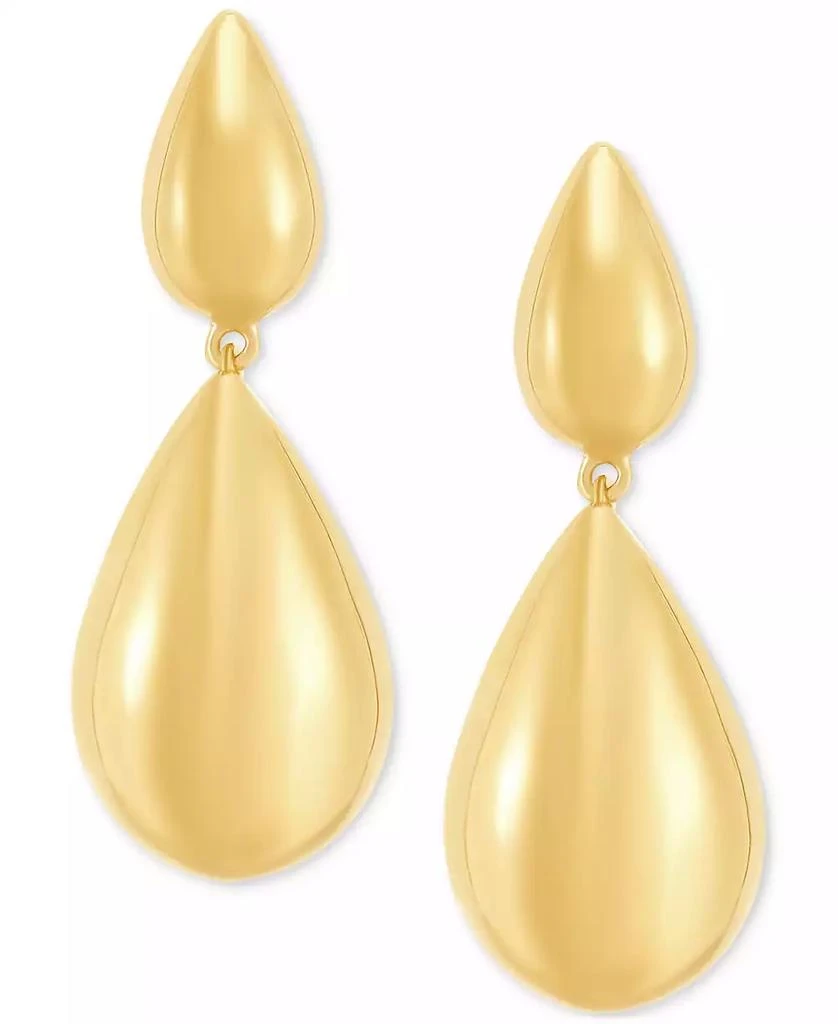 商品Macy's|Polished Graduated Teardrop Earrings in 18k Gold Over Sterling Silver,价格¥748,第1张图片