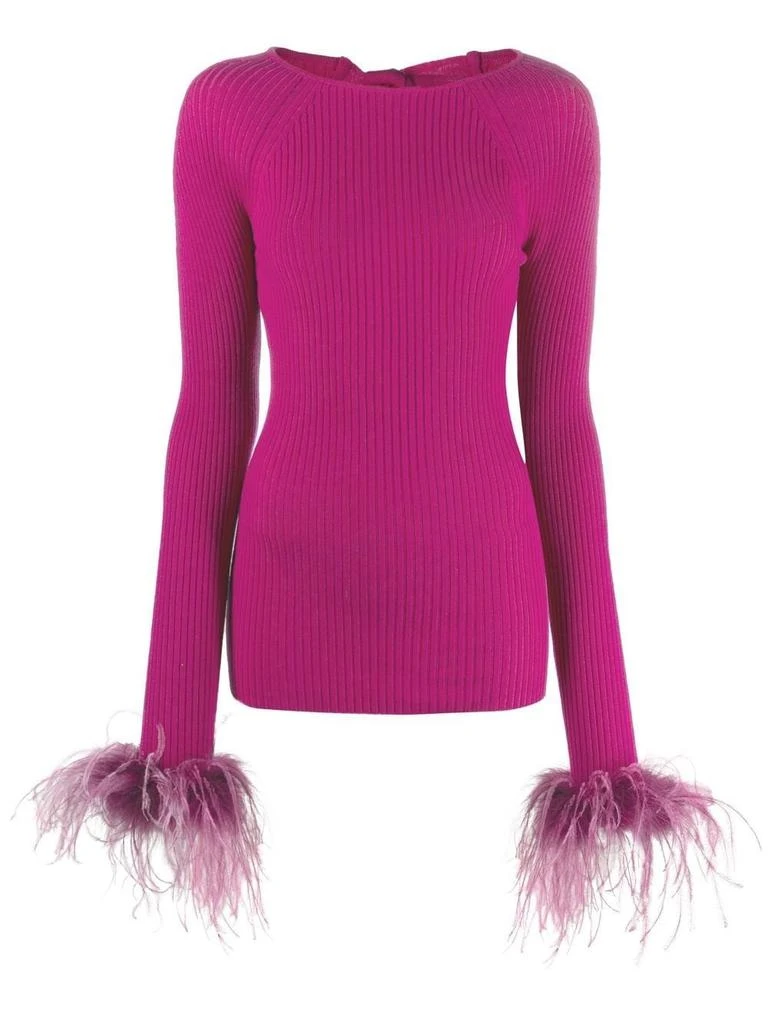 商品GIUSEPPE DI MORABITO|Giuseppe di Morabito Knit Top With Feathers,价格¥2142,第1张图片