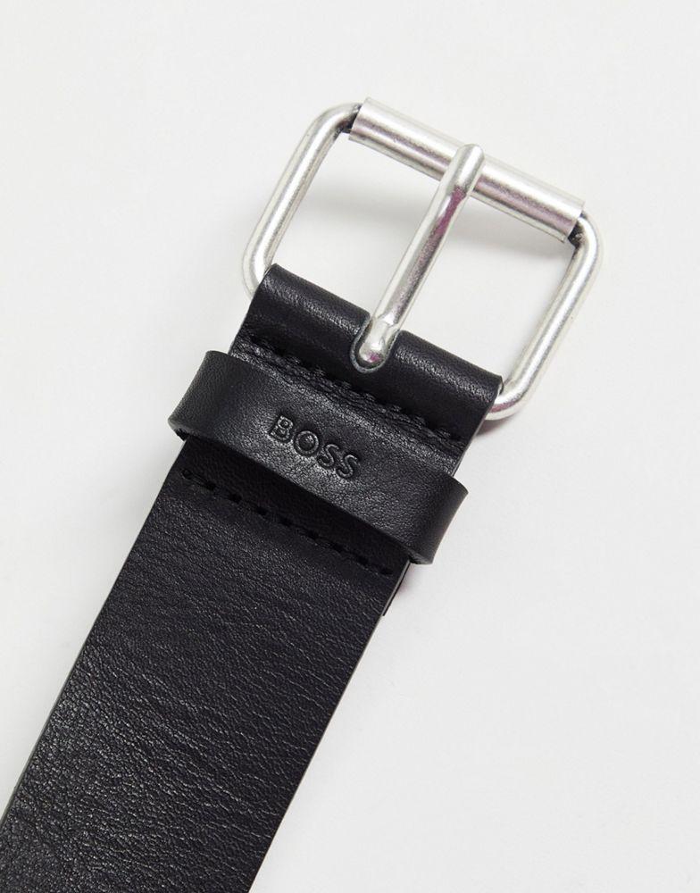 Boss Serge belt in black商品第4张图片规格展示