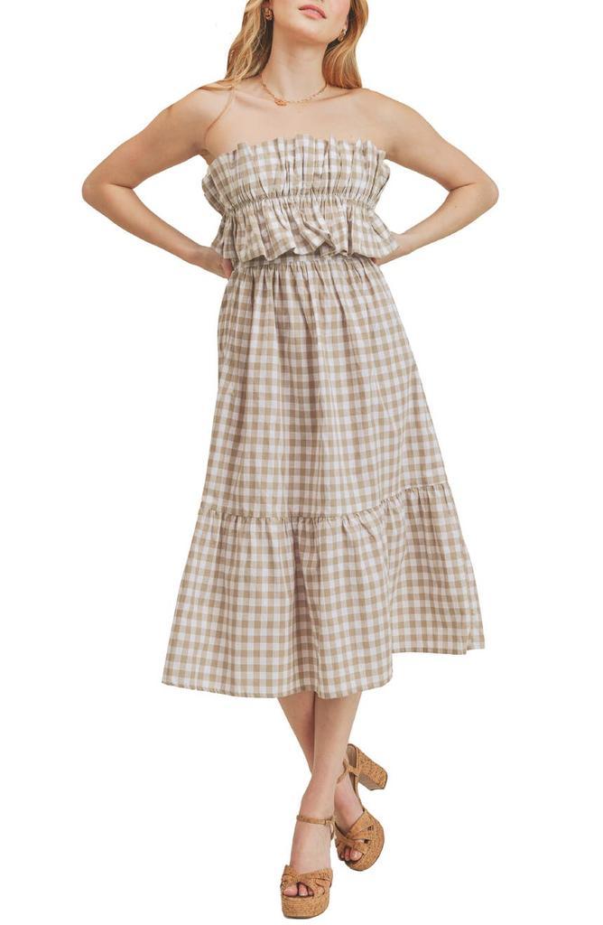 商品Lush|Bandeau Tiered Dress with Back Tie,价格¥279,第1张图片