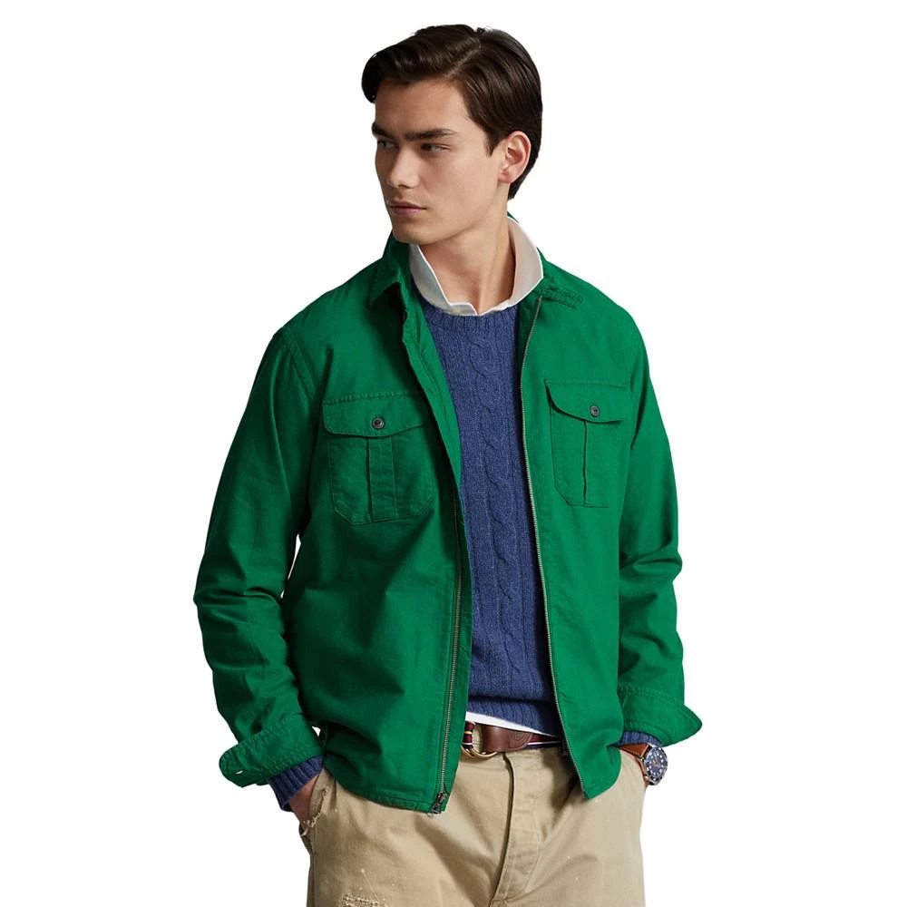 商品Ralph Lauren|Men's Garment-Dyed Oxford Overshirt,价格¥411,第4张图片详细描述