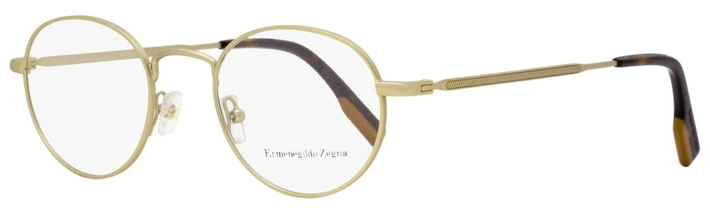 商品Zegna|Ermenegildo Zegna Men's Oval Eyeglasses EZ5132 032 Matte Gold/Havana 47mm,价格¥518,第1张图片