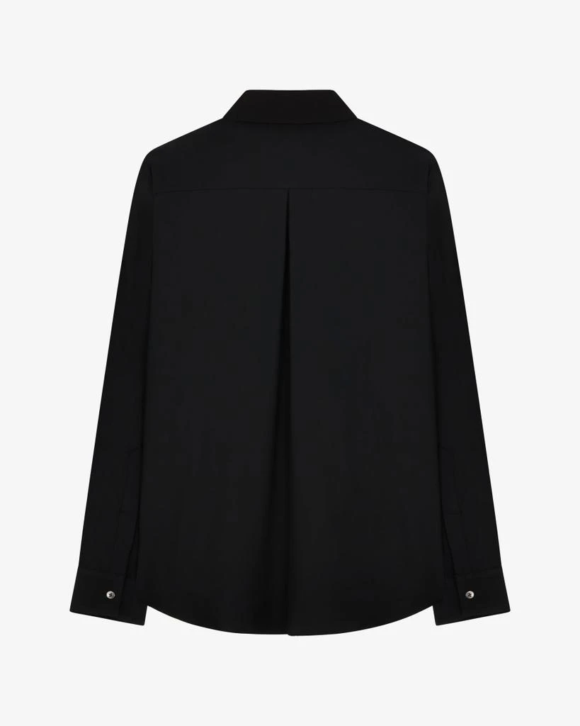 商品Serena Bute|Classic Shirt With Georgette Trim - Black,价格¥1978,第5张图片详细描述