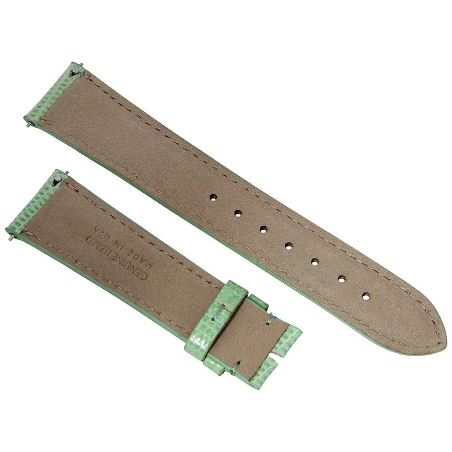 商品Hadley Roma|Matte Pastel Green Lizard Leather Strap,价格¥112,第2张图片详细描述