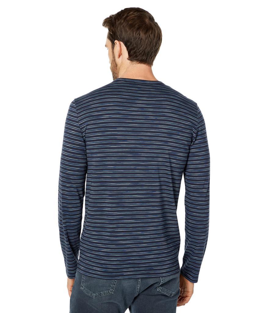 商品Vince|Space Dye Tonal Stripe Long Sleeve Crew,价格¥368-¥458,第4张图片详细描述