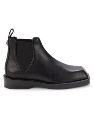 商品Versace|Square Toe Leather Chelsea Boots,价格¥4046,第1张图片