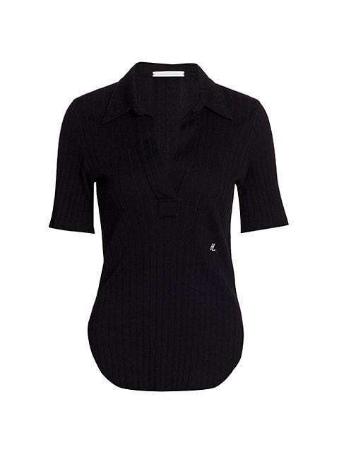 商品Helmut Lang|Cotton Polo Shirt,价格¥1112,第1张图片